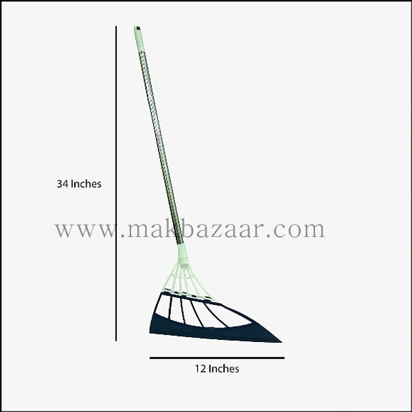 Multifunction Magic Broom, 2-in-1 Universal Wiping Sweeper Durable Eco-Friendly TPR Broom with Scraper, Bathroom Wiper Wet and Dry Broom is Used for Tiles, Glass, Wiper, Hardwood Floor... (Multi Color